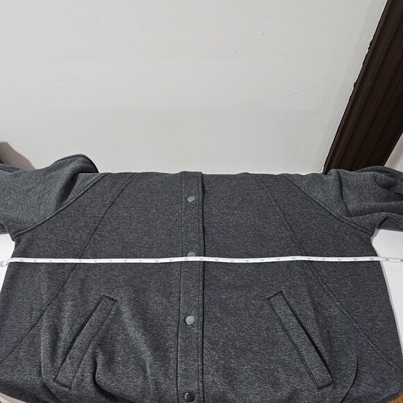 Lululemon Scuba Oversized Varsity Jacket Plush - Heathered Core Black - Size M/L - Picture 6 of 8
